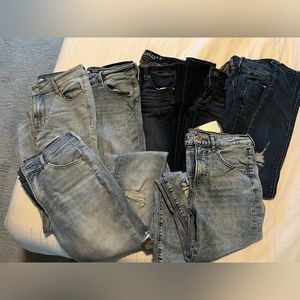 Jean Lot - Express, old navy, AE. All size 2 - 7 pairs